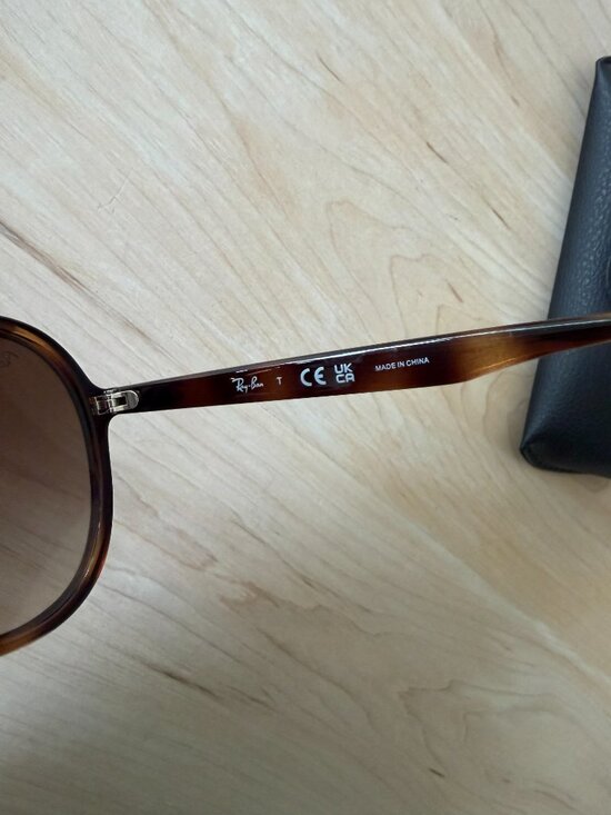 Ray-Ban RB4376F Havana Tortoise Aviator Sunglasses | Brown Gradient Lens | 57mm